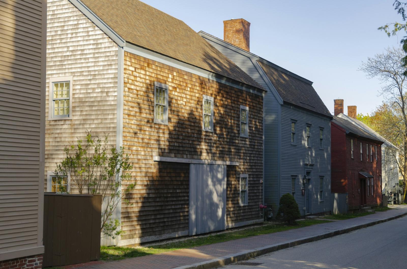 A street of historic houses in Providence